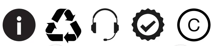 VonHaus 2500374 Industrial Black Outdoor Mirror - icon