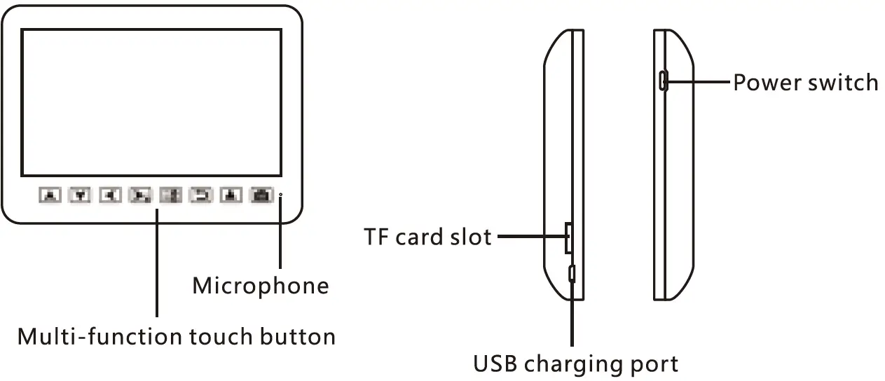 acebell TL-AH703 7 Inch HD Wireless Video Door Phone 01