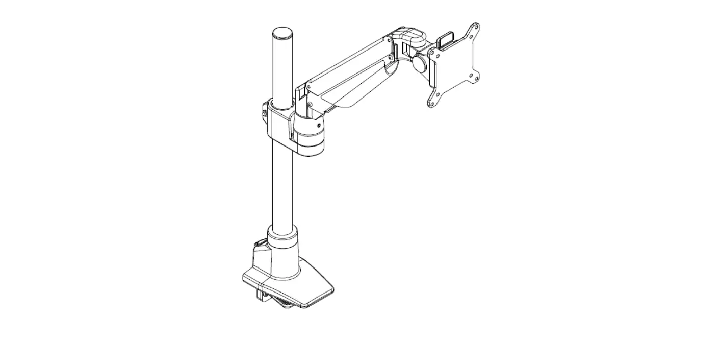Multibrackets 4271 M Vesa Gas Lift Arm Basic Single Pole Instruction Manual Multibrackets 4271 M Vesa Gas Lift Arm Basic Single Pole Instruction Manual