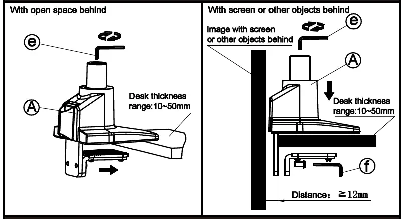 MULTIBRACKETS 4271 M VESA Gas Lift Arm Basic Single Pole fig 7