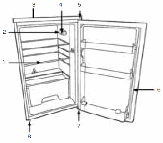 INVENTUM KK550B Table Top Cooler - 1
