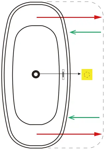 GETPRO Acrylic Oval Flatbottom Freestanding Bathtub C03