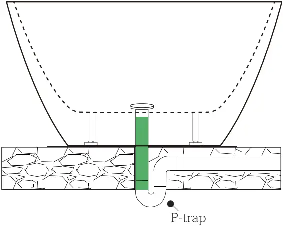 GETPRO Acrylic Oval Flatbottom Freestanding Bathtub C07