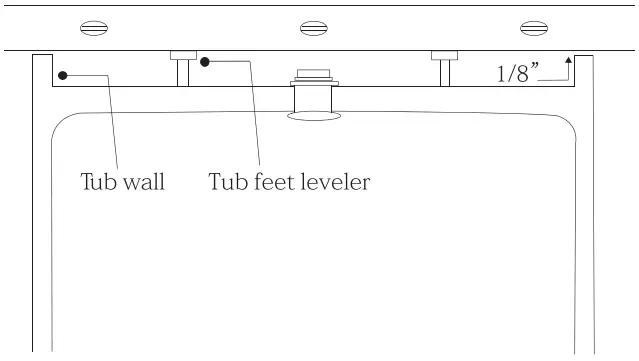 GETPRO Acrylic Oval Flatbottom Freestanding Bathtub D07