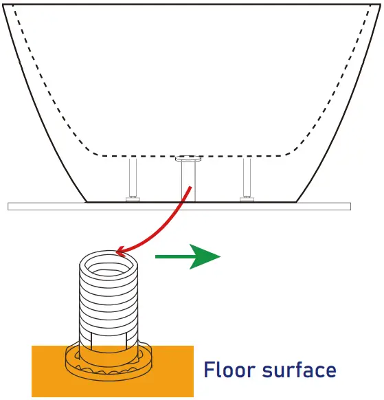 GETPRO Acrylic Oval Flatbottom Freestanding Bathtub D08
