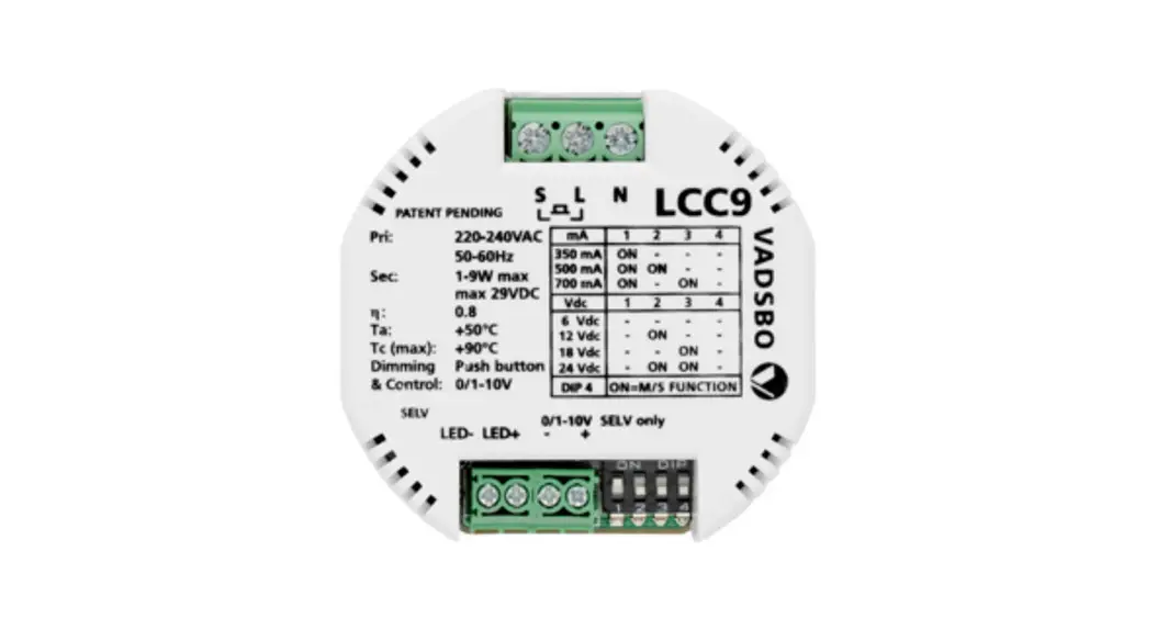 Vadsbo Driv150-24 Led Control Driver Installation Guide