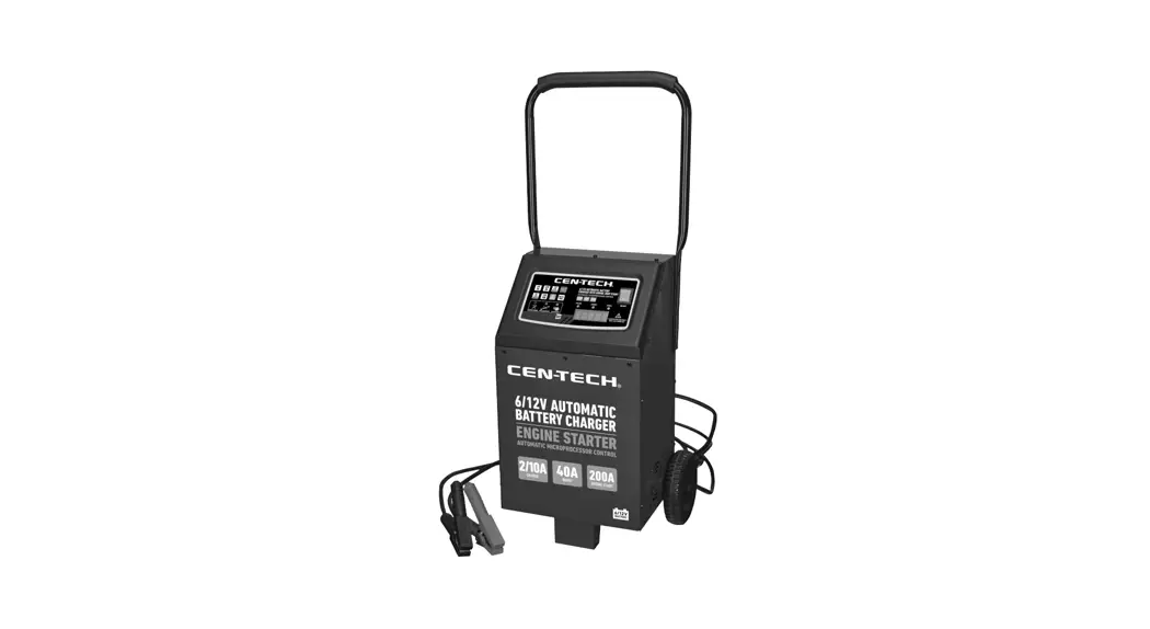 Cen-tech 6/12v Automatic Battery Charger With Engine Jump Start Owner's Manual