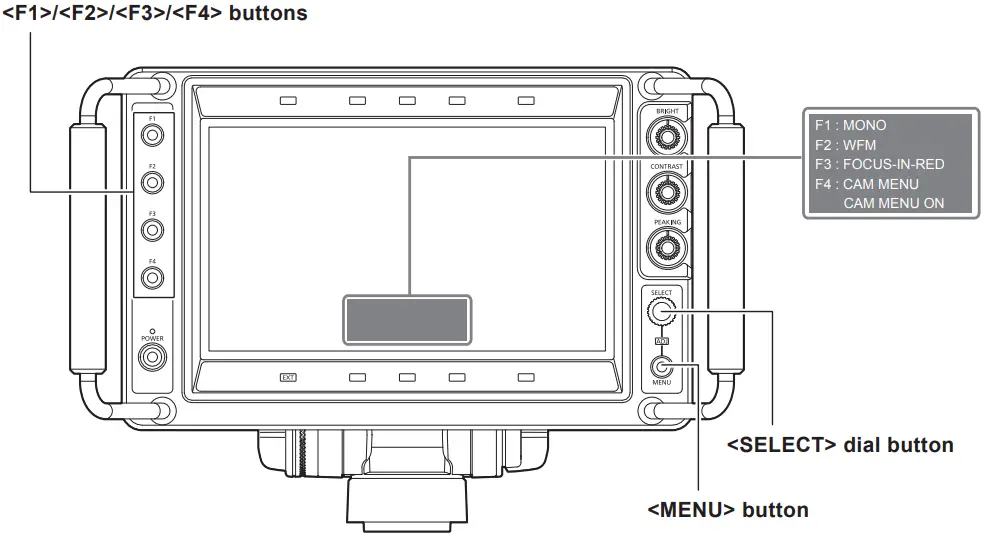 Panasonic AK HVF100G 9 Inch LCD Color Viewfinder - Figure 15