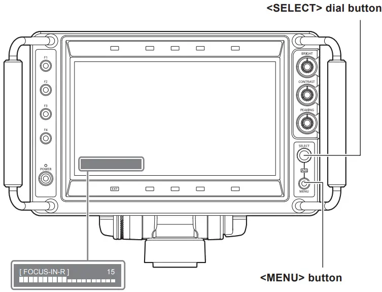 Panasonic AK HVF100G 9 Inch LCD Color Viewfinder - Figure 17