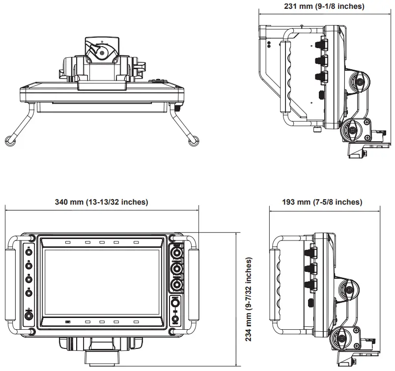 Panasonic AK HVF100G 9 Inch LCD Color Viewfinder - Figure 20