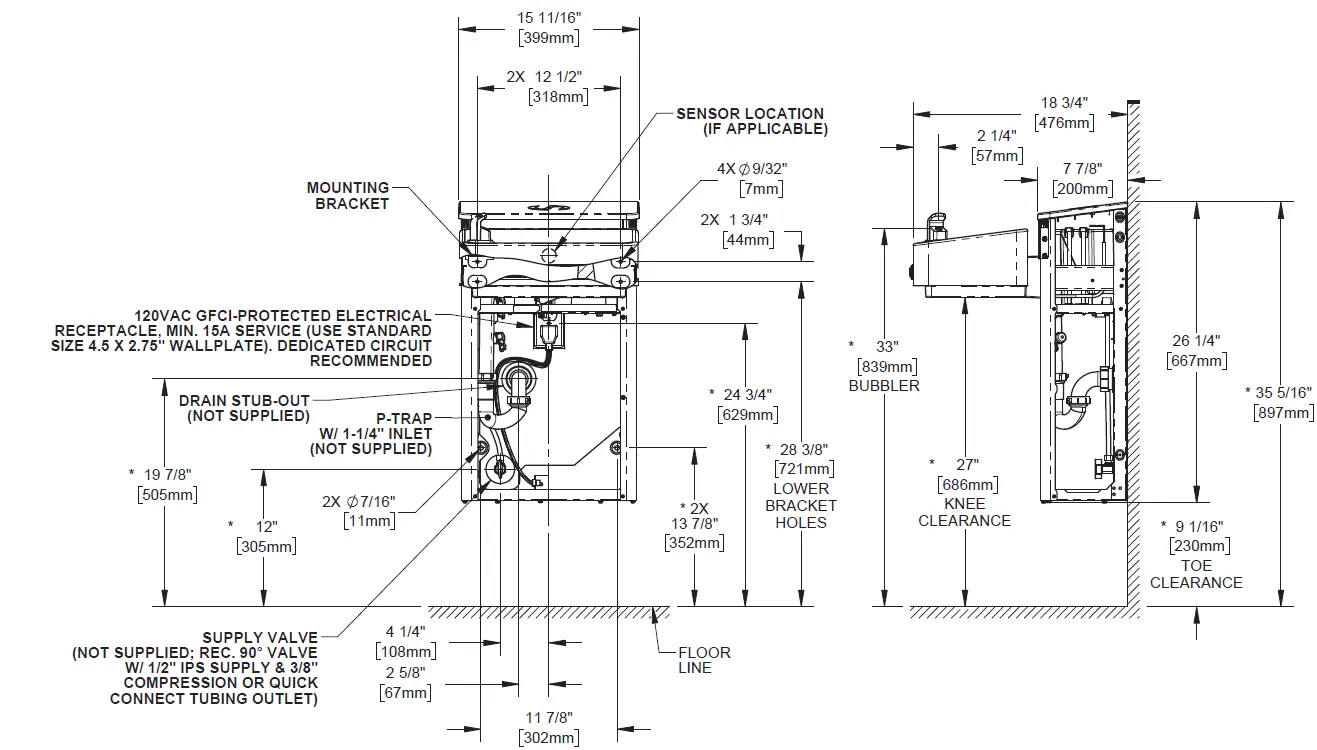 Haws-1201SF-Wall-Mount-ADA-Filtered-Water-Cooler-FIG-3