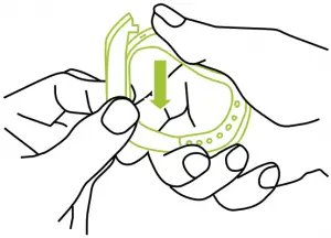 Charging and replacing the wristband