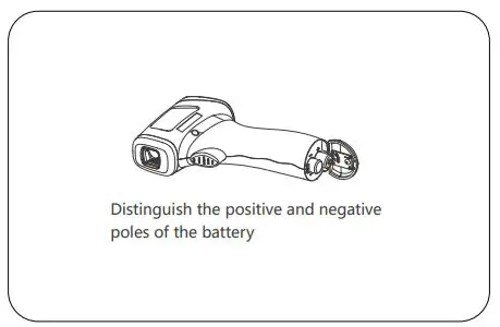 Aluratek ADIT01F Non-Contact Forehead Thermometer - Take out the thermometer and open the battery