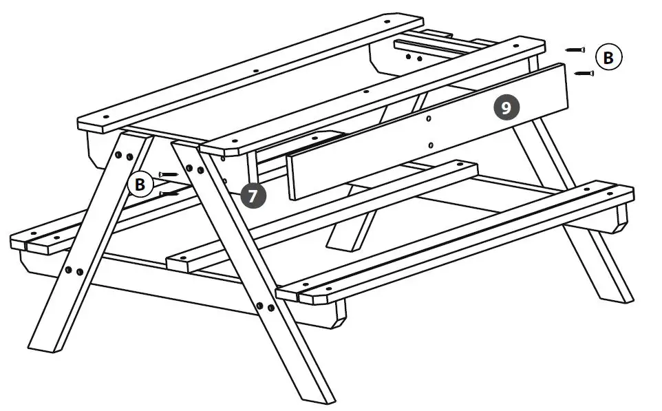 SUNNY Dual Top 2.0 Sand & Water Picnic Table-fig-8