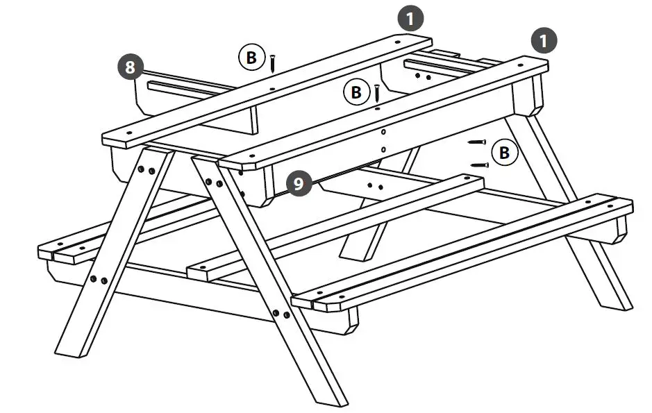 SUNNY Dual Top 2.0 Sand & Water Picnic Table-fig-9