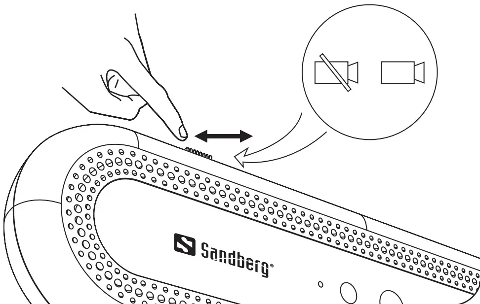 Sandberg 133-99 USB Face Recognition Webcam 1080P HD - Connection