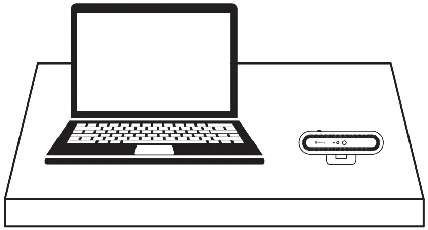 Sandberg 133-99 USB Face Recognition Webcam 1080P HD - Mounting