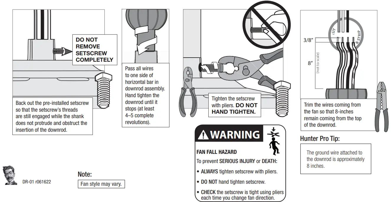 Hunter 52491 52 Inch Bardot LED Light Fan - fig 12