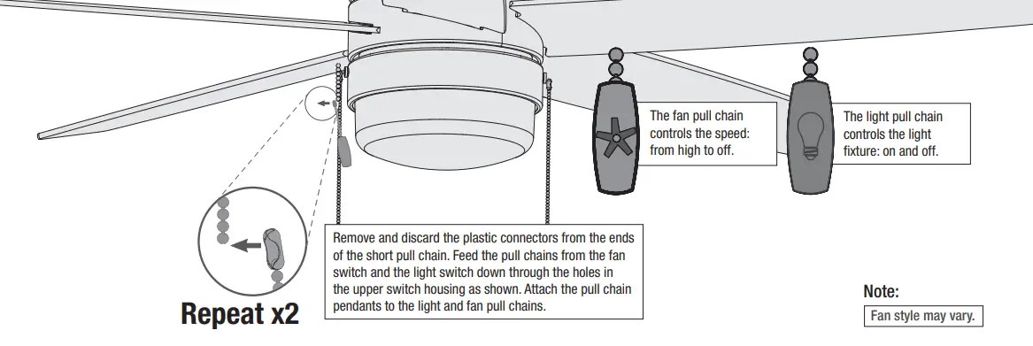 Hunter 52491 52 Inch Bardot LED Light Fan - fig 20