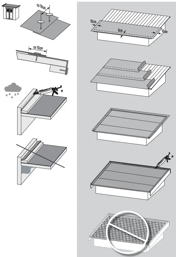 Karibu Garden House Noorvik Extension Roof 13
