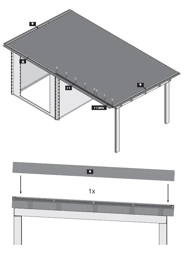 Karibu Garden House Noorvik Extension Roof 14