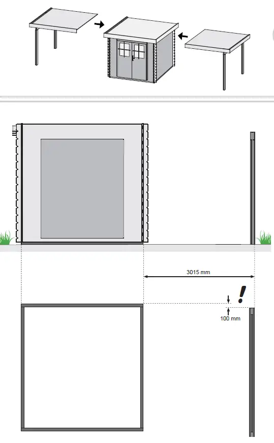 Karibu Garden House Noorvik Extension Roof 9
