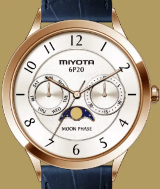 MIYOTA Cal.2170 3 Hands Solar Movement