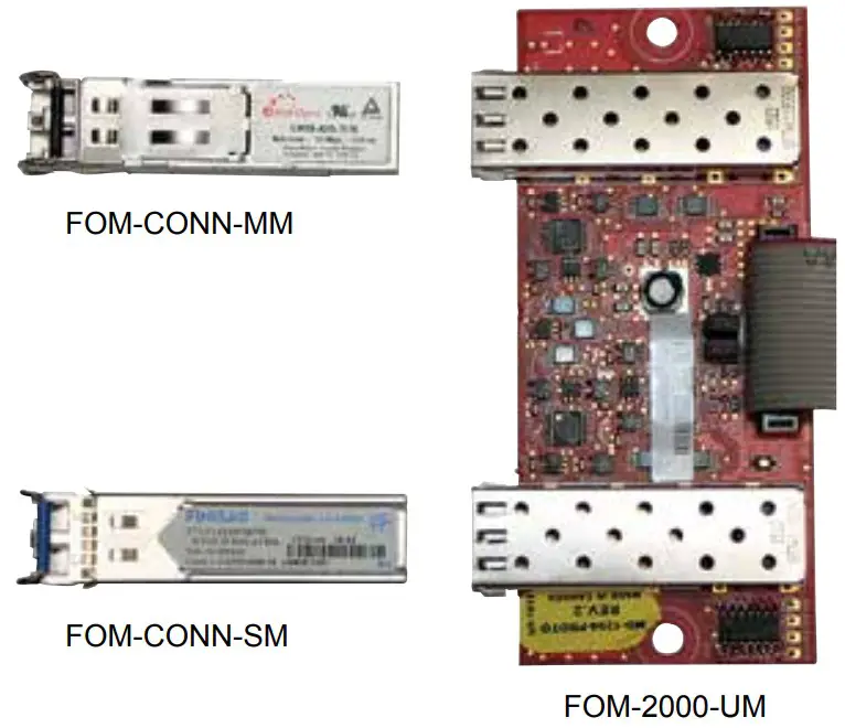 Mircom FLEXNET-MNS Intelligent Fire Alarm and Emergency Communications Network - FOM-2000-UM Fiber Card Universal Mode