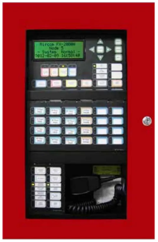 Mircom FLEXNET-MNS Intelligent Fire Alarm and Emergency Communications Network - FX-LOC Lobby Operating Console