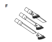 F. Duster Crevice Tool