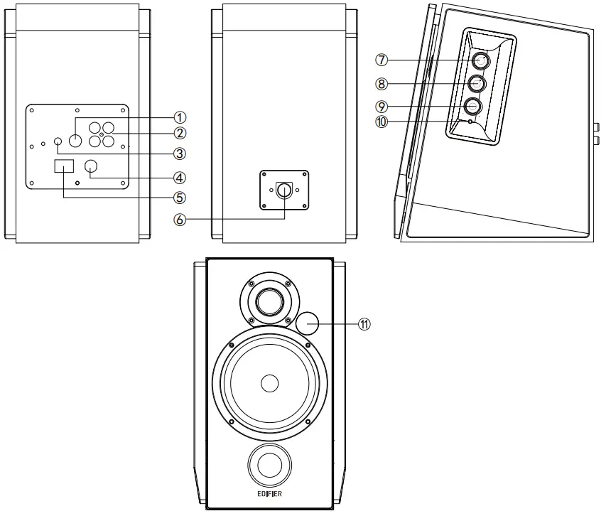 EDIFIER R1700BTs Active Speaker - Illustrations