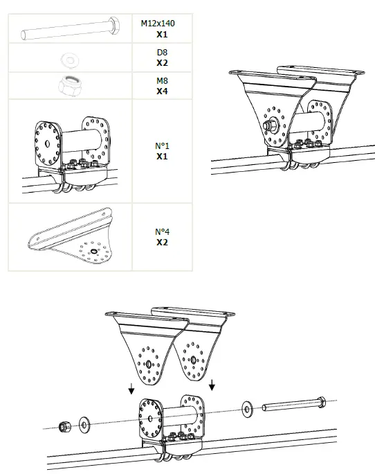 UNITECK UNIFIX Reclining Arch Mounting Bracket 7