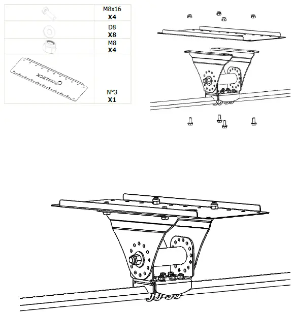 UNITECK UNIFIX Reclining Arch Mounting Bracket 8