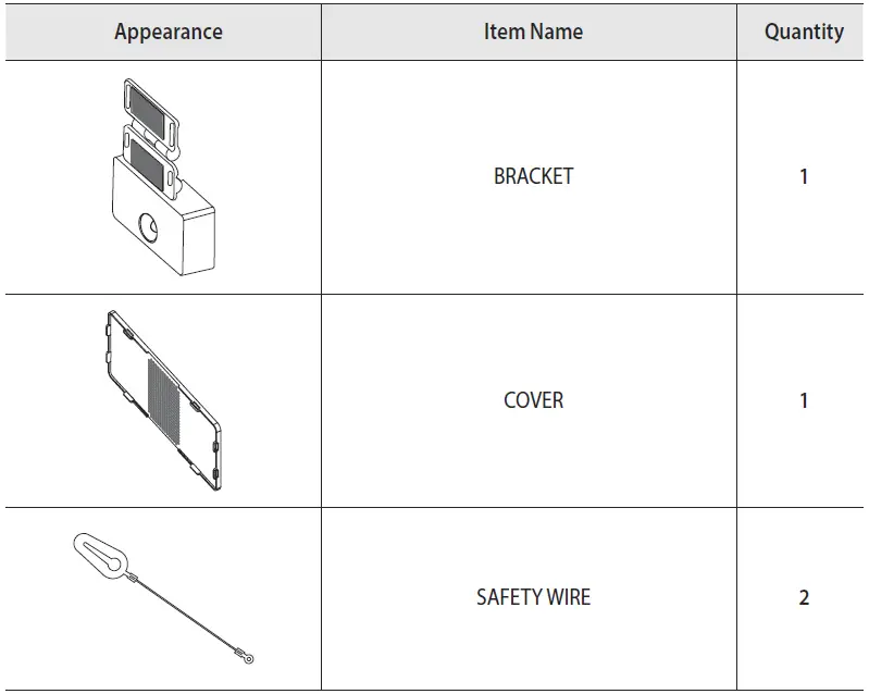 WISeNeT-SBP-300NM-Camera-Bracket-fig-1