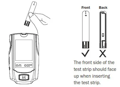 FORA GD20 Blood Glucose Monitoring System - Insert Test Strip