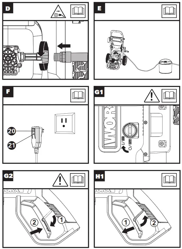 WG607 Electric Pressure Washer-- Washer