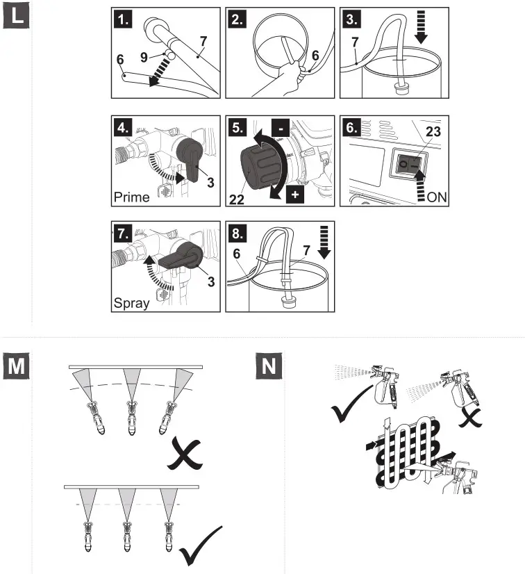 Kingfisher Erbauer EAPS600 Airless Paint - Product Description (Fig. L-N)