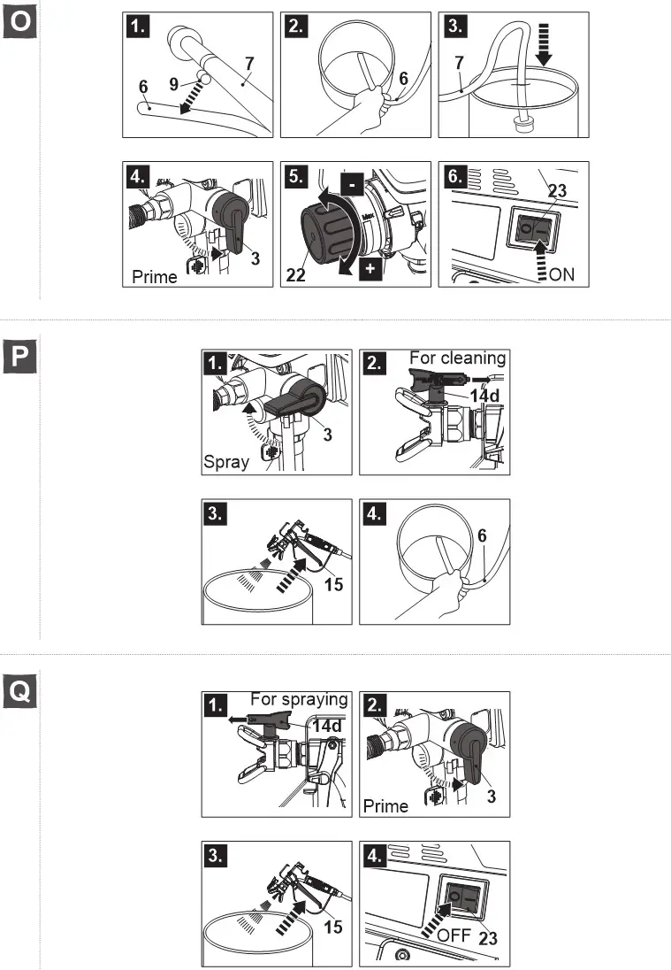 Kingfisher Erbauer EAPS600 Airless Paint - Product Description (Fig. O-Q)