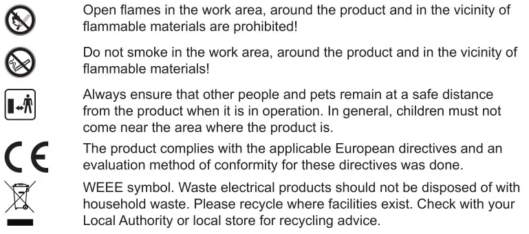 Kingfisher Erbauer EAPS600 Airless Paint - Symbols 2