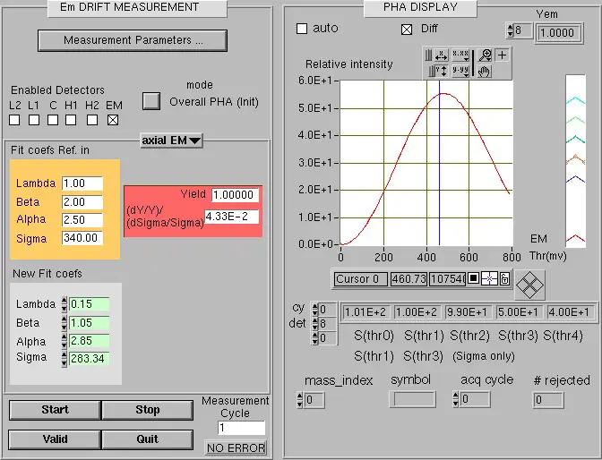 Em Drift Measurement Description