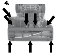 Rotating brush and drive belt maintenance