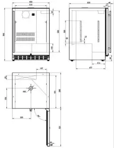 Kegco HK 38 Built in Refrigerator - fig 1