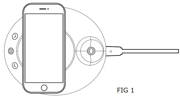 V TAC 8604 LED Table Lamp with Wireless- phone is removed
