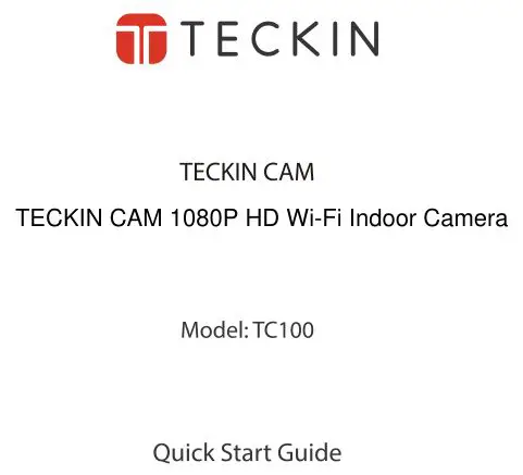 Teckin Cam TC100 WiFi Camera User Manual