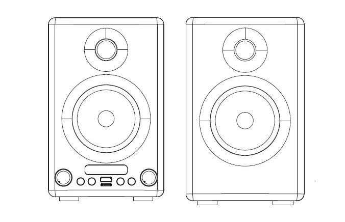 New Times Global Nt-dm66 Bookshelf Speaker Instruction Manual