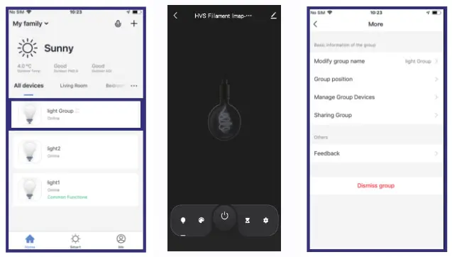 Home Venus G95 Smart Filament Edison LED Bulbs- Creating Grounp