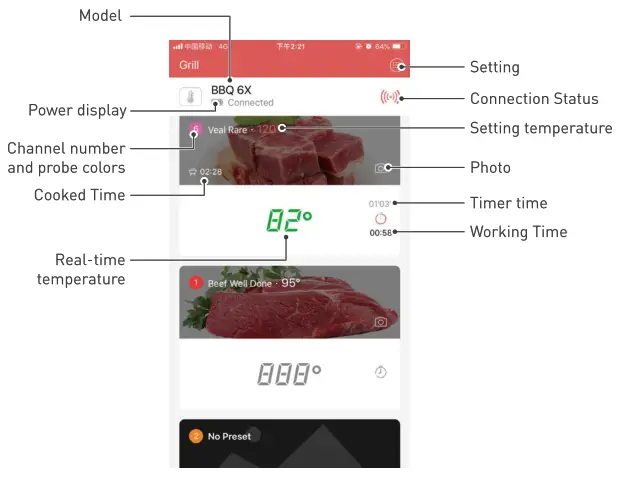 HyperBBQ Smart Wireless BBQ Thermometer - grilling