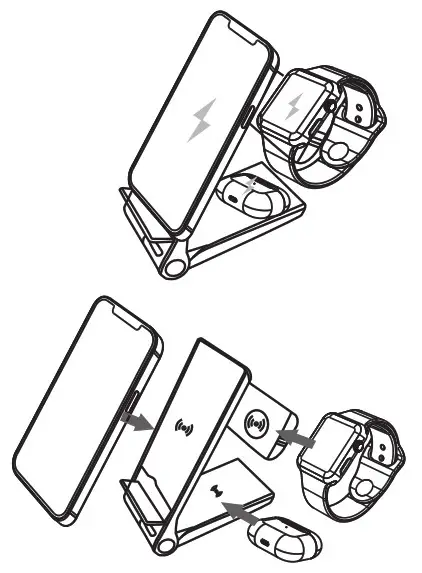 Wingo Times Shenzhen Group K1 3 in 1 Wireless Charging Station- 4