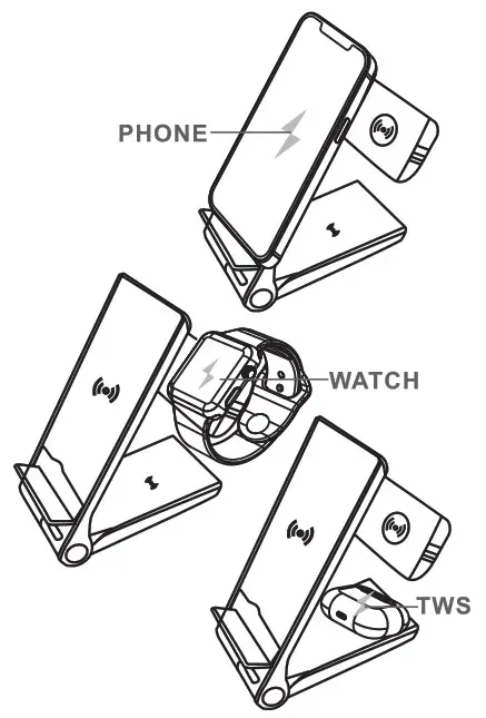 Wingo Times Shenzhen Group K1 3 in 1 Wireless Charging Station- 5