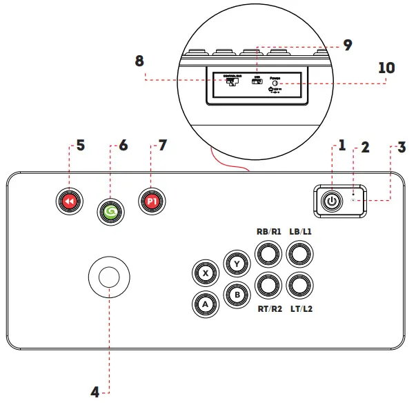 ATGAMES Legends Gamer mini-Control Top